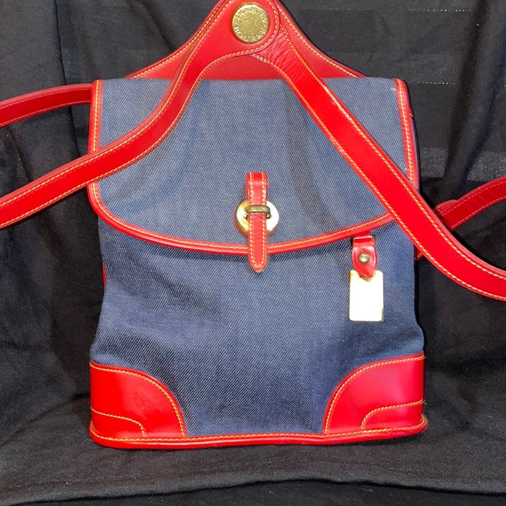 Dooney & Bourke blue jean backpack
